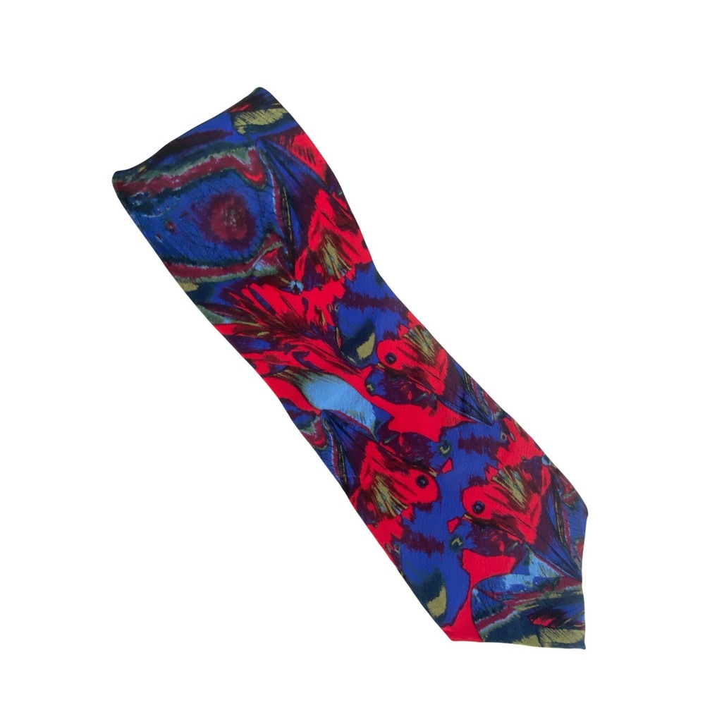 Stonehenge Mens Tie Bloody Mary Cocktail Collection Silk Artsy Red Blue 57x4